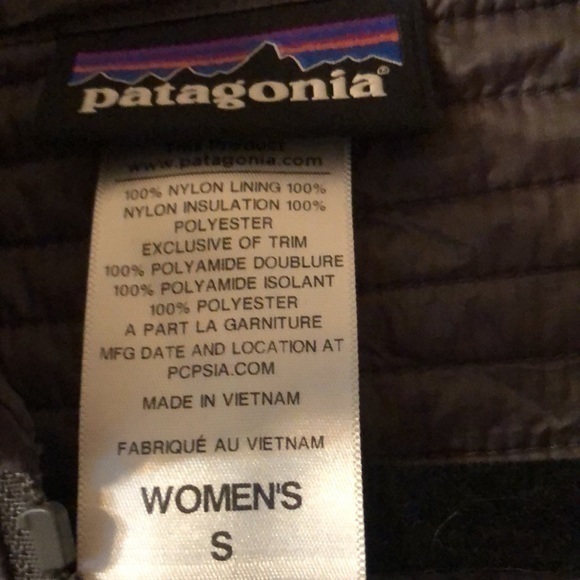 Patagonia ladies size Small  full length parka coat dark gray - Picture 4 of 4